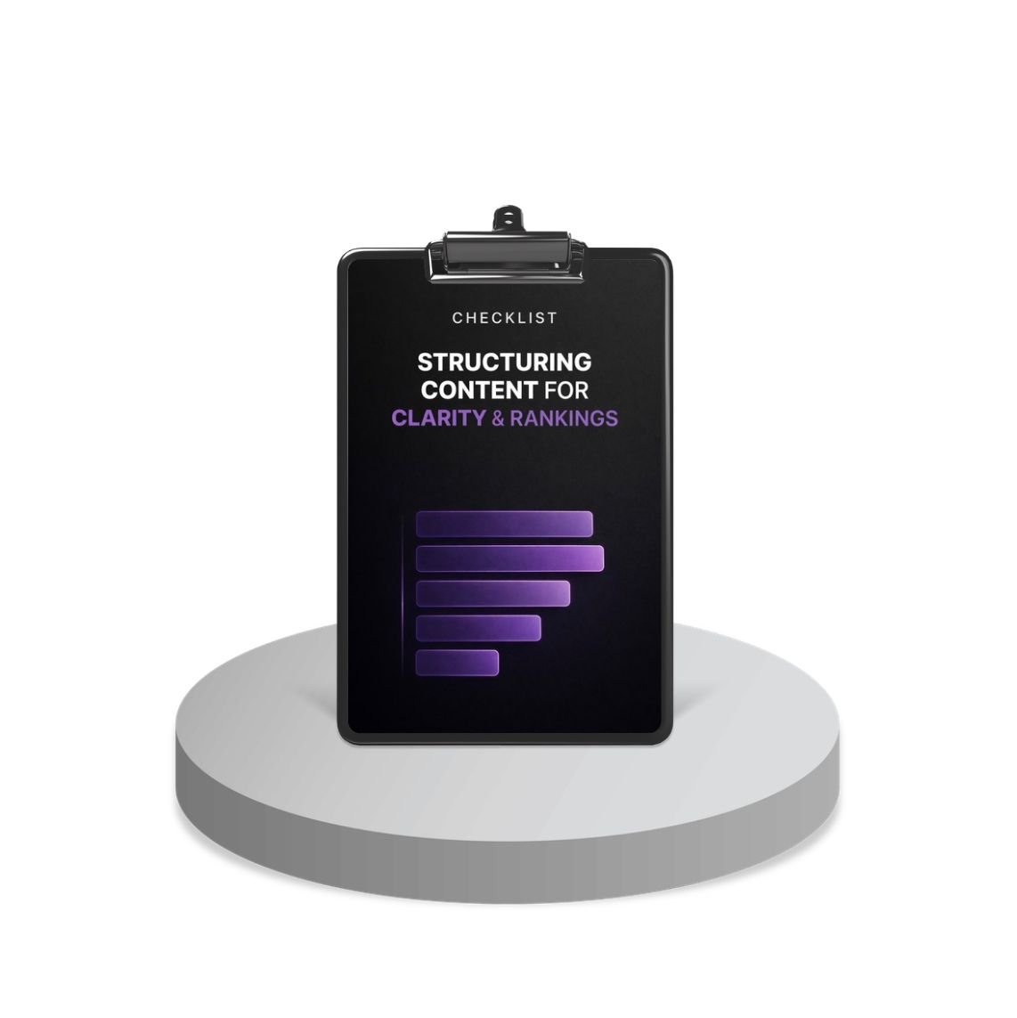Structuring Content For Clarity And Rankings -CHECKLIST